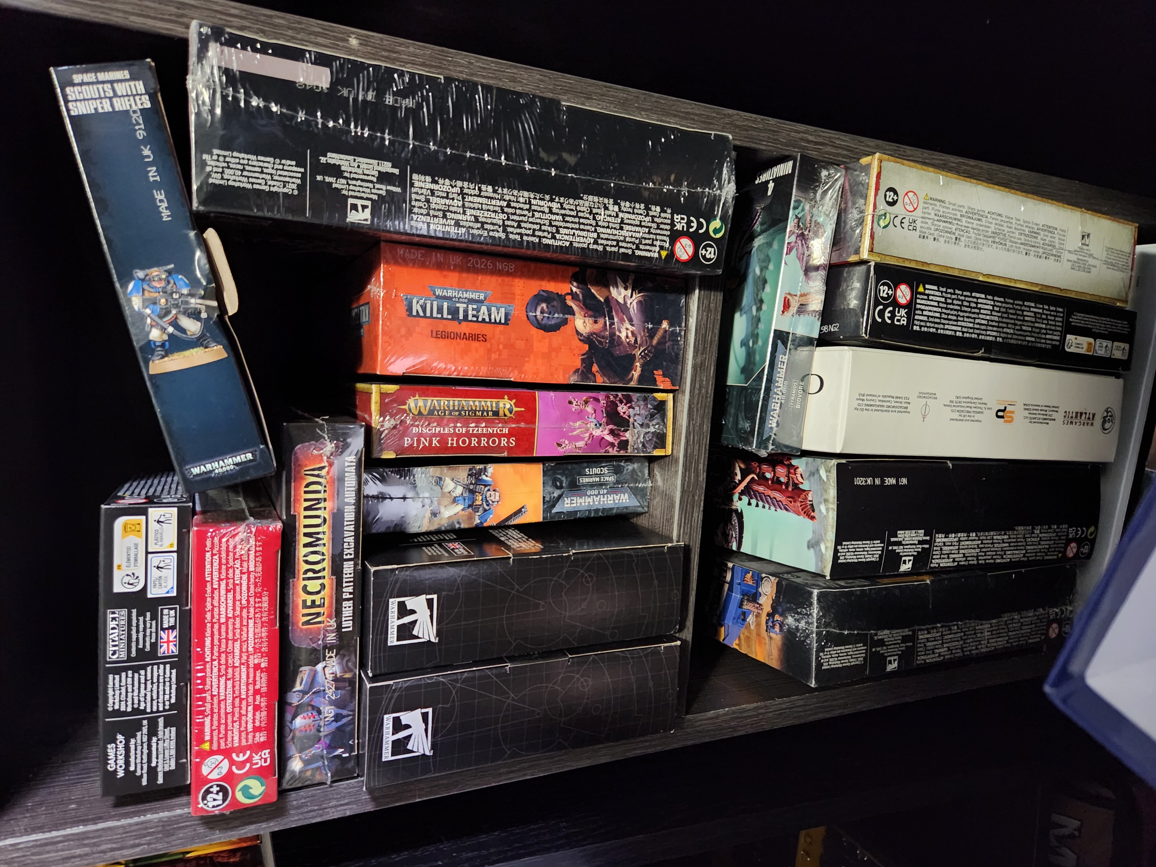 boxes of miniatures kits